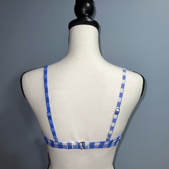 Wild fable- blue and white bikini swimsuit top - Picture 3 of 6